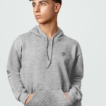 Sweat à Capuche homme gris clair entier