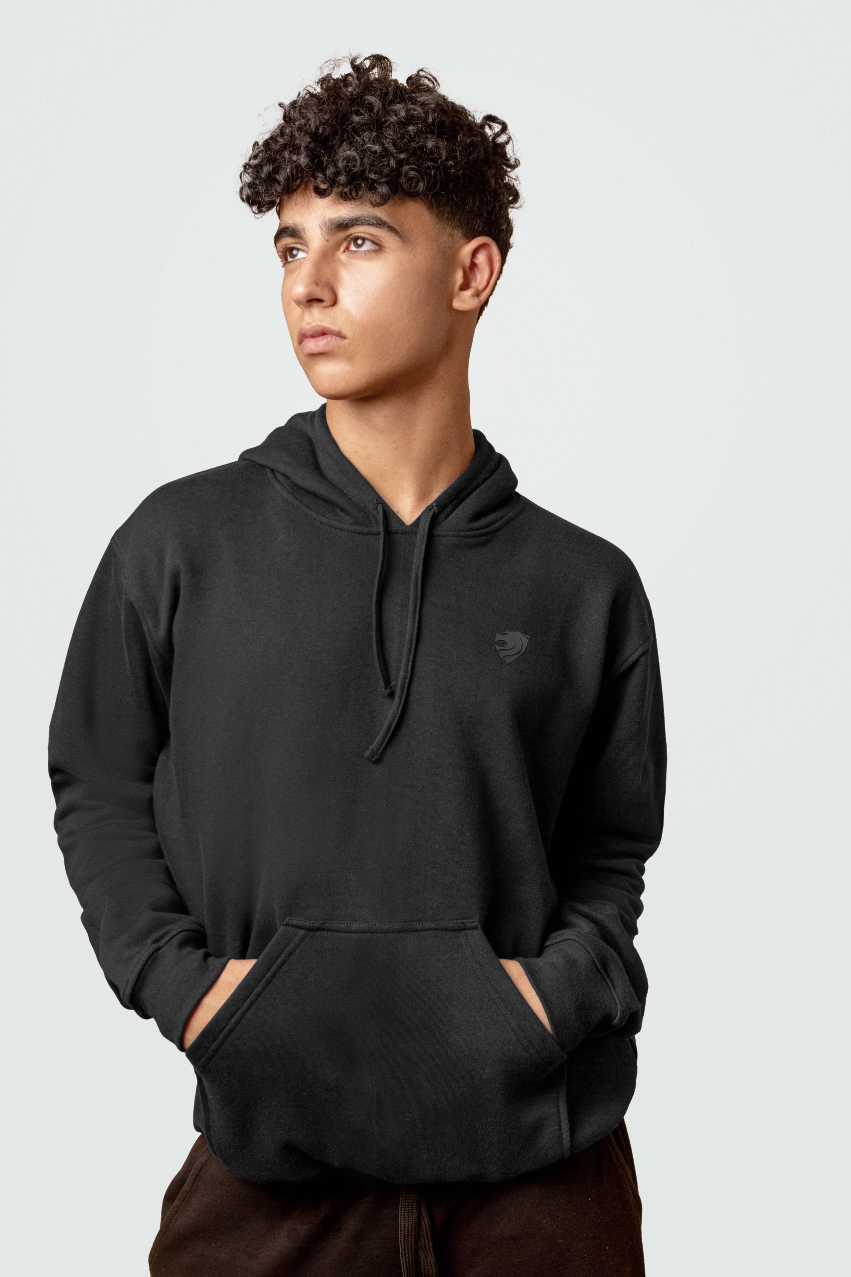 Sweat à Capuche Adidas Originals - Gris Chiné & Noir, Taille M, Neuf Avec étiquettes