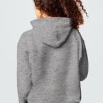 Sweat à Capuche gris clair dos